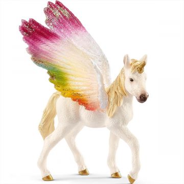 Schleich Bayala Geflügeltes Regenbogeneinhorn, Fohlen 70577 