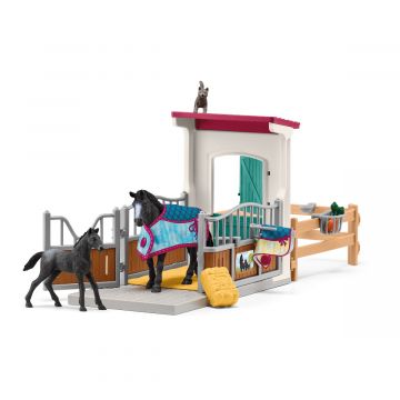 Schleich Horse Club Pferdebox mit Stute und Fohlen 42611