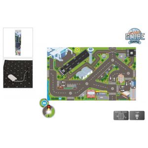 Kids Globe Traffic Verkehrsabdeckung mit Flughafen- und LED-Beleuchtung 570345