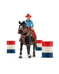 Schleich Farm World Barrel Racing mit Cowgril 42576